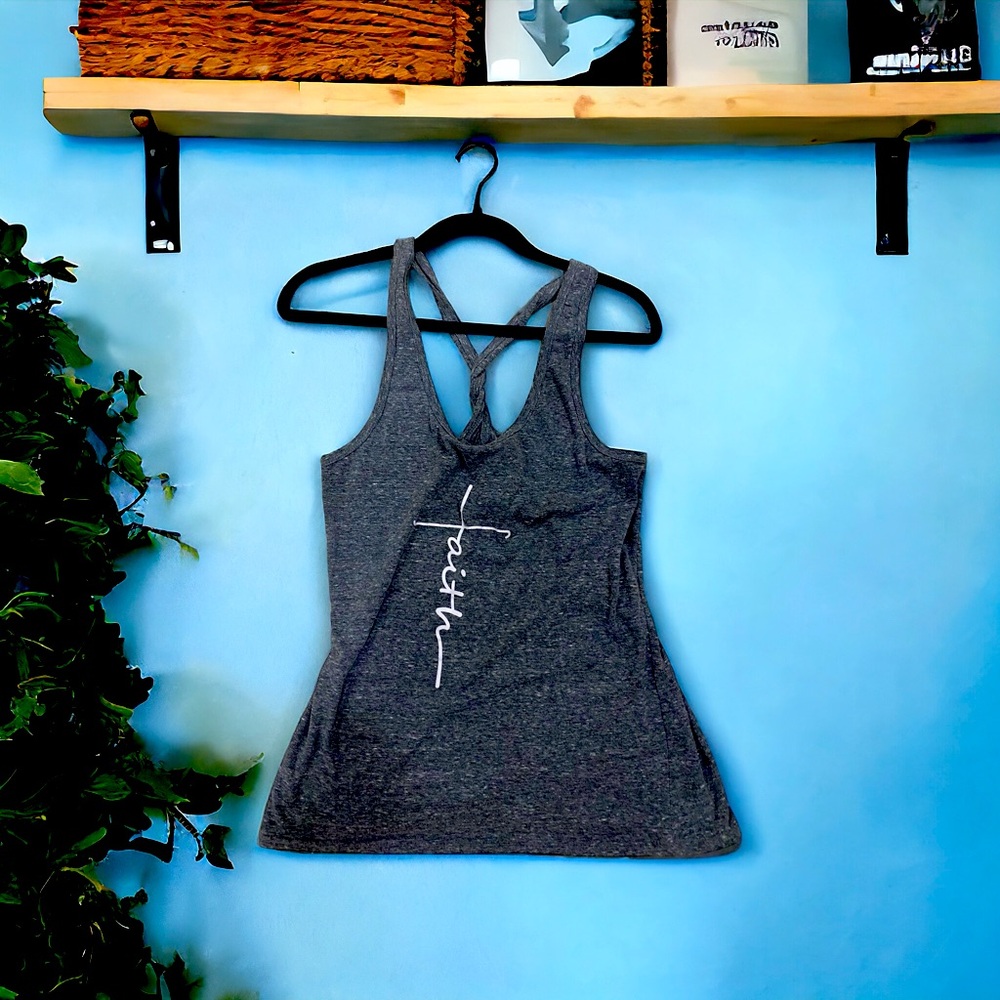 Faith Grey Tank Top